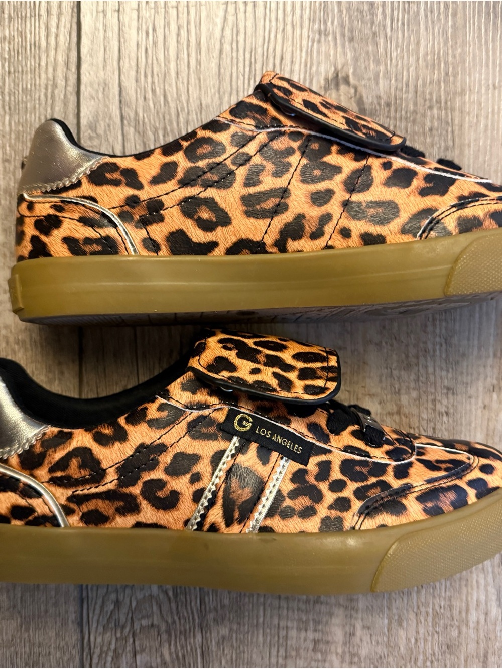 GBG Los Angeles Leopard Print Slip-On Flats - Brown/Black - Picture 2 of 5